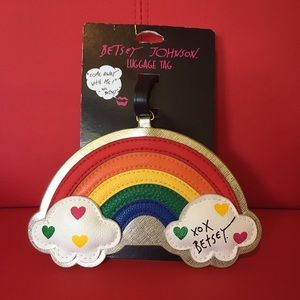 Betsey Johnson Rainbow 🌈 Luggage Tag